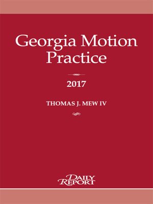 cover image of Georgia Motion Practice